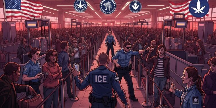 Donald Trump menace de déployer des agents ICE aux contrôles aéroportuaires face au shutdown du DHS Files interminables salaires impayés TSA  la crise saggrave   Viral Mag