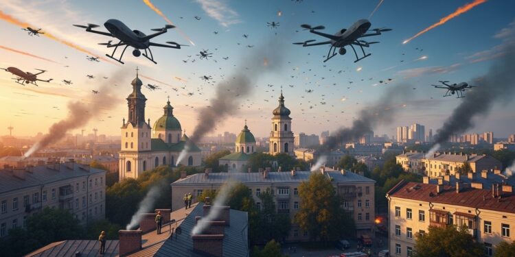La Russie a lancé près de 1 000 drones sur lUkraine en une seule journée dont une attaque massive en plein jour Bilan humain lourd villes historiques touchées et appel urgent à plus de défenses aériennes   Viral Mag