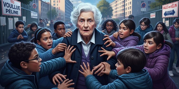 À Vaulx en Velin une femme de 100 ans a été agressée par une bande denfants près dun bureau de vote Sa petite fille témoigne dune violence choquante Un fait divers qui interroge la société   Viral Mag