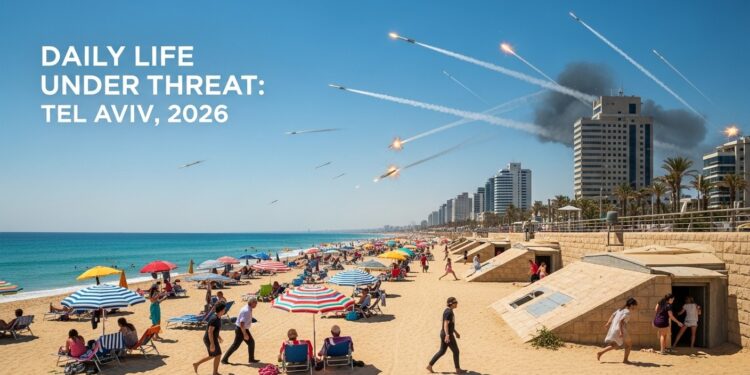 À Tel Aviv les sirènes rythment le quotidien depuis loffensive contre lIran Habitants témoignent de fatigue et résilience face aux alertes répétées tout en continuant à vivre malgré la menace   Viral Mag