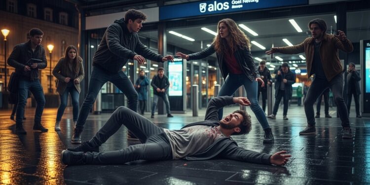 Violente Agression à la Gare de Vilvorde : Une Victime Hospitalisée - Viral Mag Une altercation dégénère en agression brutale devant la gare de Vilvorde un jeune homme roué de coups et hospitalisé Détails de lenquête et réflexions sur la violence juvénile en Belgique Viral Mag