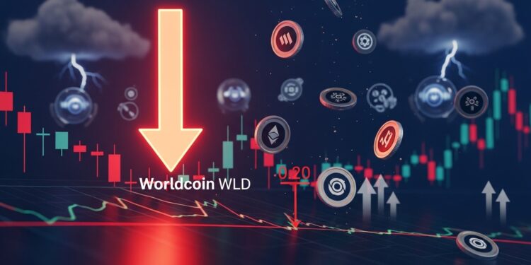 Le prix du Worldcoin WLD risque une chute vers 020 $ face à des entrées massives sur les exchanges et un setup technique très bearish Analyse complète des risques et perspectives   Viral Mag