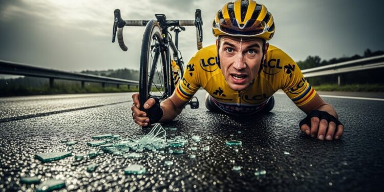 Wout Van Aert accuse un sabotage après une crevaison suspecte à 10 km de larrivée du Samyn Verre sur la route déveine ou acte délibéré  Analyse complète de lincident   Viral Mag