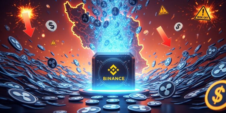 XRP Chute avec 652M$ vers Binance sur Fond de Tensions Iran - Viral Mag XRP perd 4 alors que 652 millions de dollars en tokens affluent vers Binance amid escalade US Iran Analyse des flux on chain et perspectives marché Viral Mag
