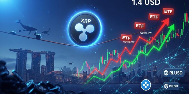 Le XRP stagne près de 14 $ tandis que les ETF enregistrent leur premier mois de sorties nettes en 2026 Analyse des flux accumulation par les whales et avancées de Ripple avec RLUSD à Singapour   Viral Mag