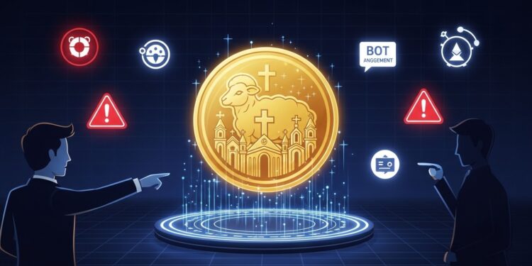 ZachXBT Dénonce le Presale $LAMB comme un Grift Religieux en 2026 - Viral Mag ZachXBT critique sévèrement le presale du token $LAMB soutenu par la religion lancé par YoungHoon Kim Analyse des accusations de grift botted engagement et des risques pour les investisseurs en cryptomonnaie en 2026 Viral Mag