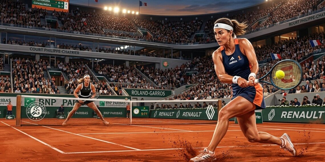 kalinskaya-r-siste-chwalinska-en-quarts-de-roland-garros